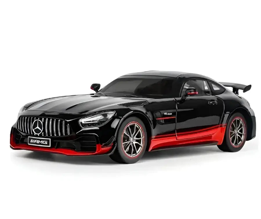 Mercedes-Benz AMG GTR 1:18 – Metalowy Model Z Dźwiękiem i Światłem - Czarny bez pudełka