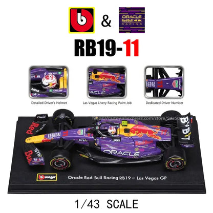1:43 Mercedes-AMG W14 2023 Metalowy Model F1 Hamilton Russell - 2023 RB19-11 PPS