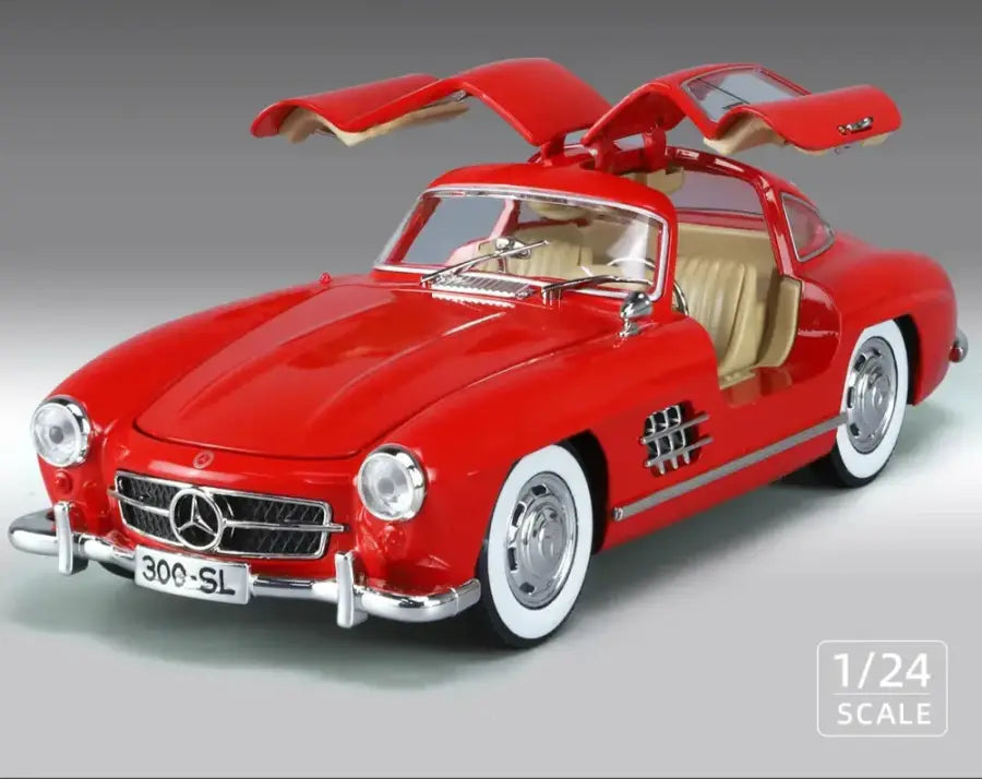Mercedes-Benz 300SL 1:24 – Klasyczny Model Metalowy do Kolekcji