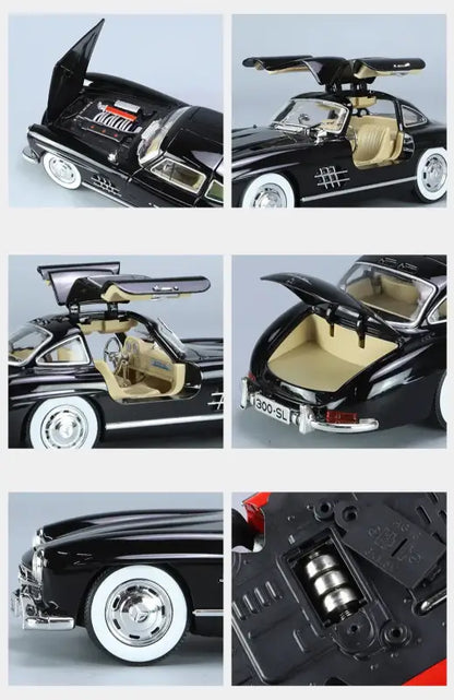 Mercedes-Benz 300SL 1:24 – Klasyczny Model Metalowy do Kolekcji