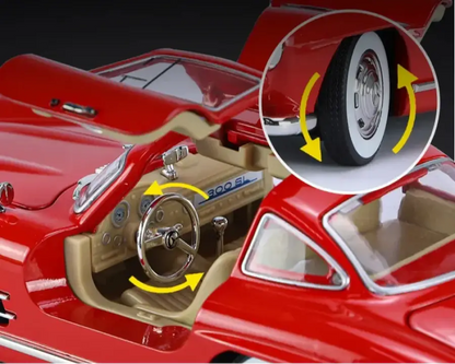 Mercedes-Benz 300SL 1:24 – Klasyczny Model Metalowy do Kolekcji