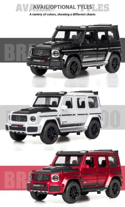 G700 Mercedes 1/32 – Metalowy Model Off-road SUV z Dźwiękiem i Światłem