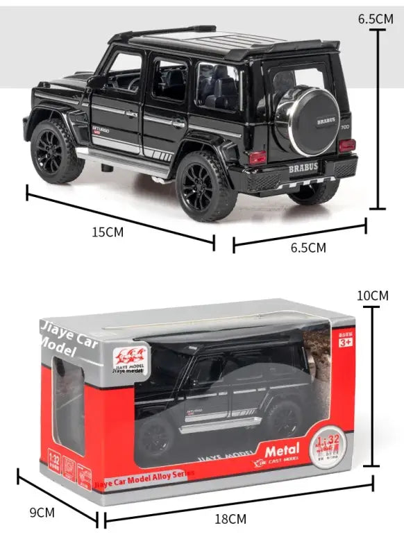 G700 Mercedes 1/32 – Metalowy Model Off-road SUV z Dźwiękiem i Światłem
