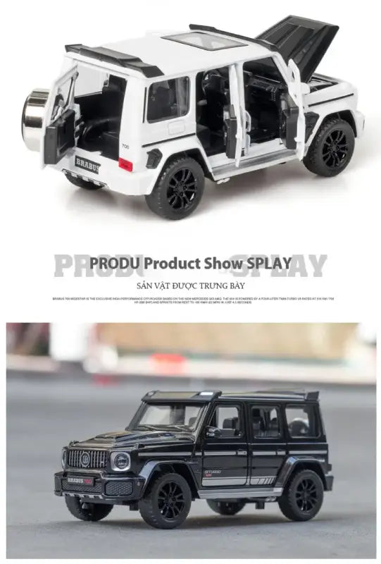 G700 Mercedes 1/32 – Metalowy Model Off-road SUV z Dźwiękiem i Światłem