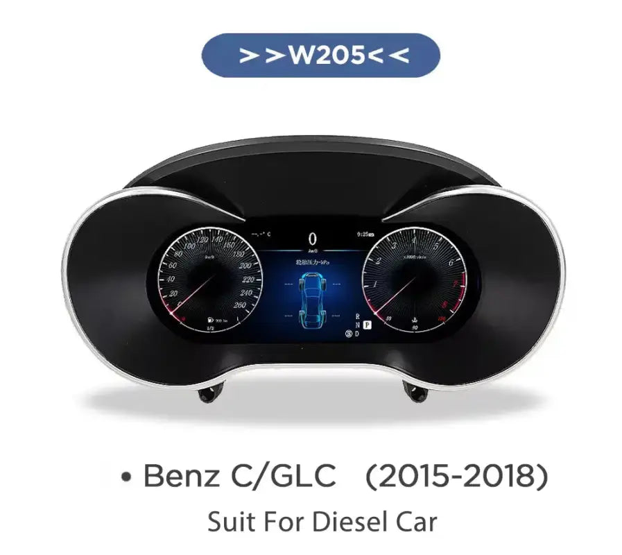 Ekskluzywny 12,3-calowy Cyfrowy Kokpit dla Mercedes-Benz C GLC W205 W253 2015-2018 - dla Diesla
