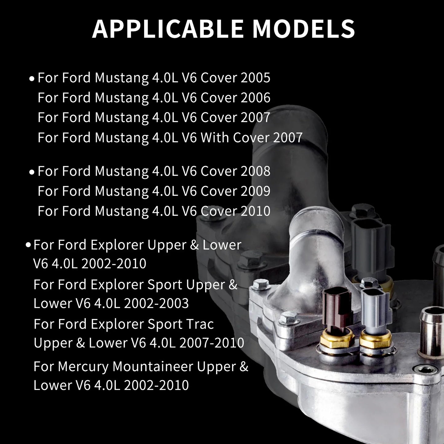Aluminiowa obudowa termostatu Ford Explorer 4.0L V6 2002–2010