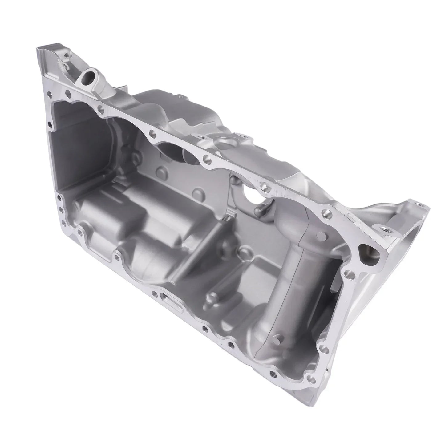 Nowa miska olejowa bmw g20 g21 ze srebrnym metalicznym wykończeniem i odlewem aluminiowym z mocowaniami