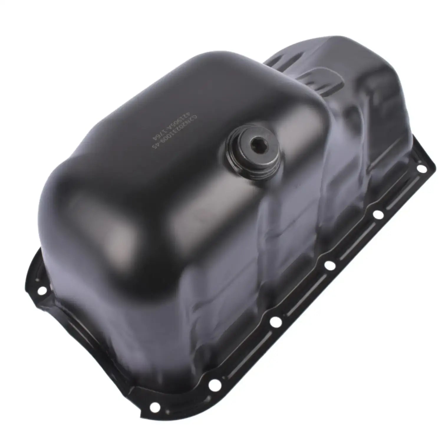 Czarna metalowa miska olejowa do silnika ap01 do hatchback fiat 500 i alfa romeo mito 955 1.4 i petrol hatchback