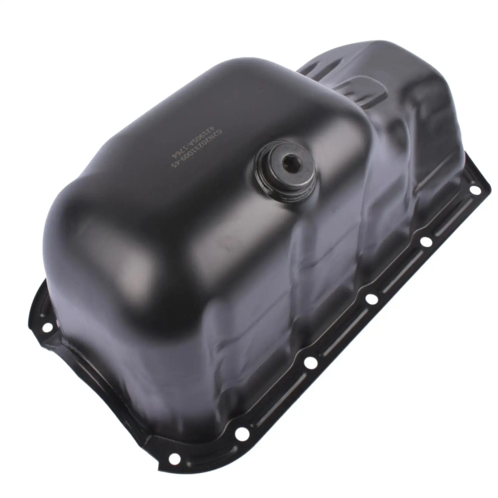 Czarna metalowa miska olejowa do silnika ap01 do hatchback fiat 500 i alfa romeo mito 955 1.4 i petrol hatchback