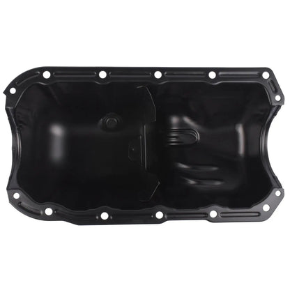 Czarna metalowa miska olejowa silnika ap01 z matowym wykończeniem i wzmocnionymi krawędziami do hatchback fiat