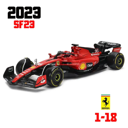 Model Wyścigowy Ferrari SF23 F1 2023 1:18 Metalowa Replika