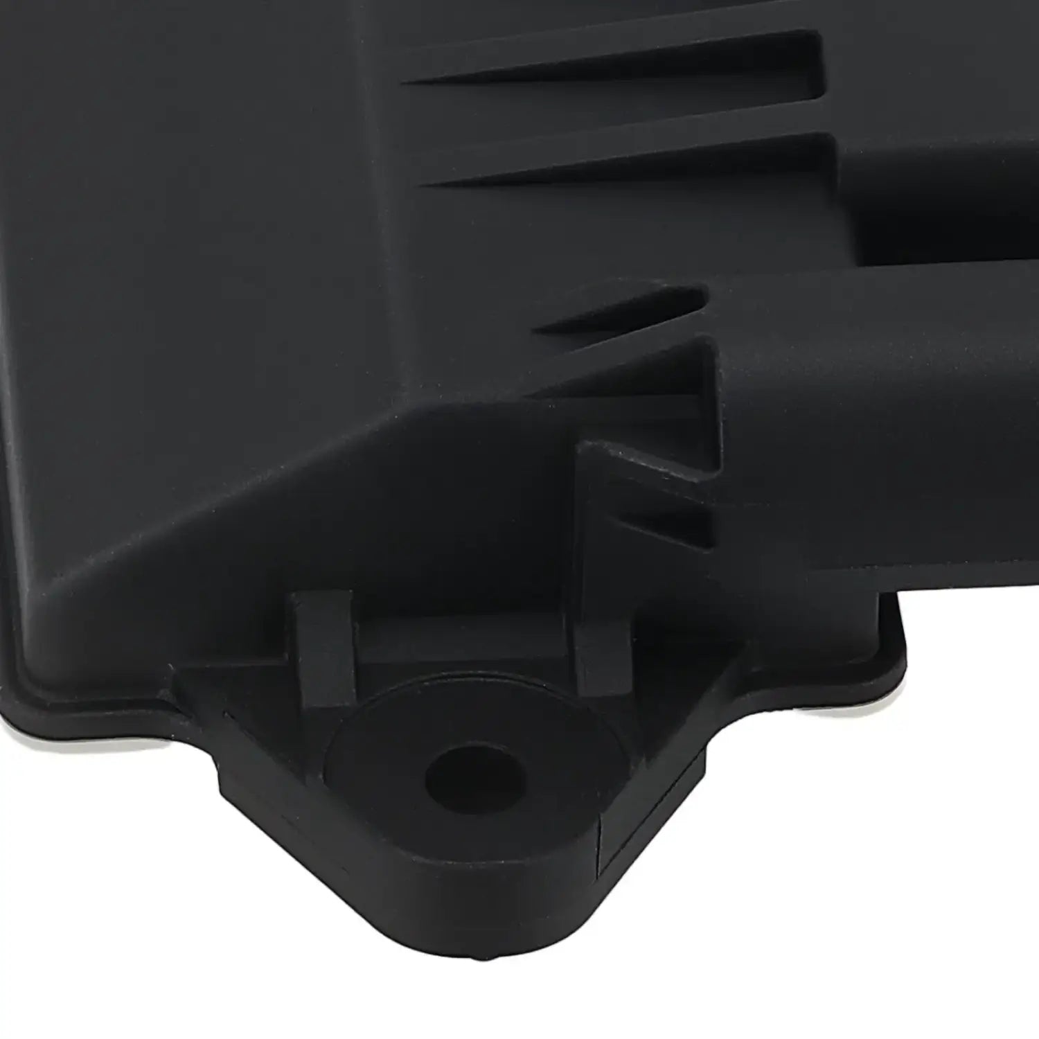 Czarny plastikowy karter oleju z żłobieniami i okrągłym otworem montażowym do modułu sterowania mercedes-benz sprinter base standard