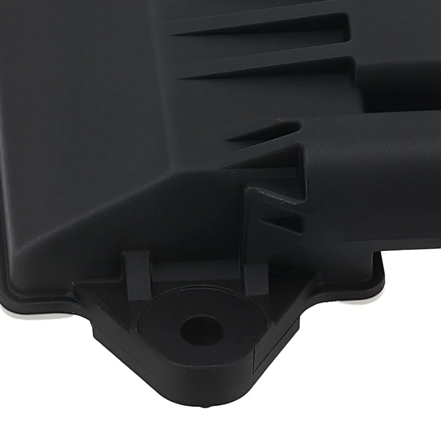 Czarny plastikowy karter oleju z żłobieniami i okrągłym otworem montażowym do modułu sterowania mercedes-benz sprinter base standard