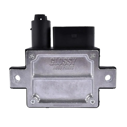 Srebrny metalowy moduł sterowania świecami żarowymi m47 d20 do wybranych bmw z czarnymi złączami glossy auto parts
