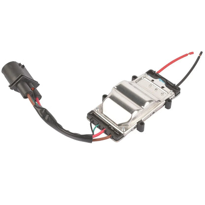 Srebrny metalowy sterownik wentylatora chłodnicy ap01 z czarną obudową do audi a6 c6 allroad 4f0121003f 4f0121003j