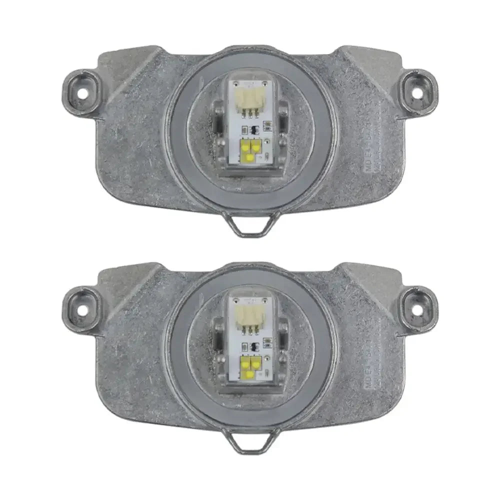Moduły led do reflektorów bmw series f30 f31 srebrne metalowe obudowy z mocowaniami 2 sztuki 2011 2015