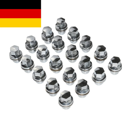 Nakrętki do felg aluminiowych range rover discovery 3 4 5 oraz range rover sport 20 szt chrome lśniące sześcienne