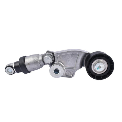 Srebrny metalowy idler pulley z czarnym gumowym prowadnikiem paska i gwintowaną śrubą do mazda cx-5 suv mazda mazda6