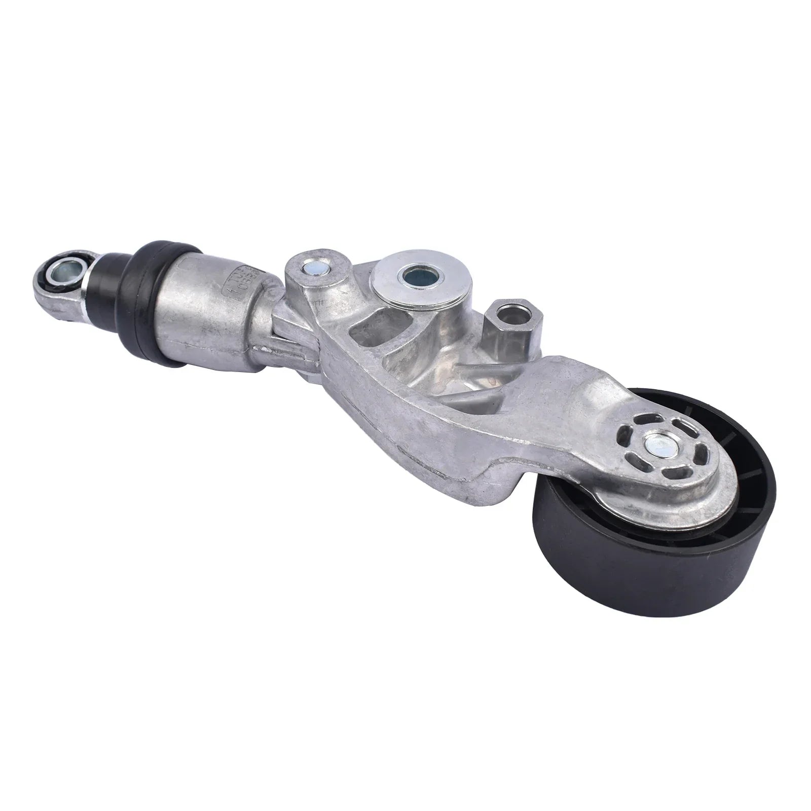 Silver metal timing belt tensioner with black rubber and hexagonal bolt for mazda cx-5 suv mazda mazda6 2012-on