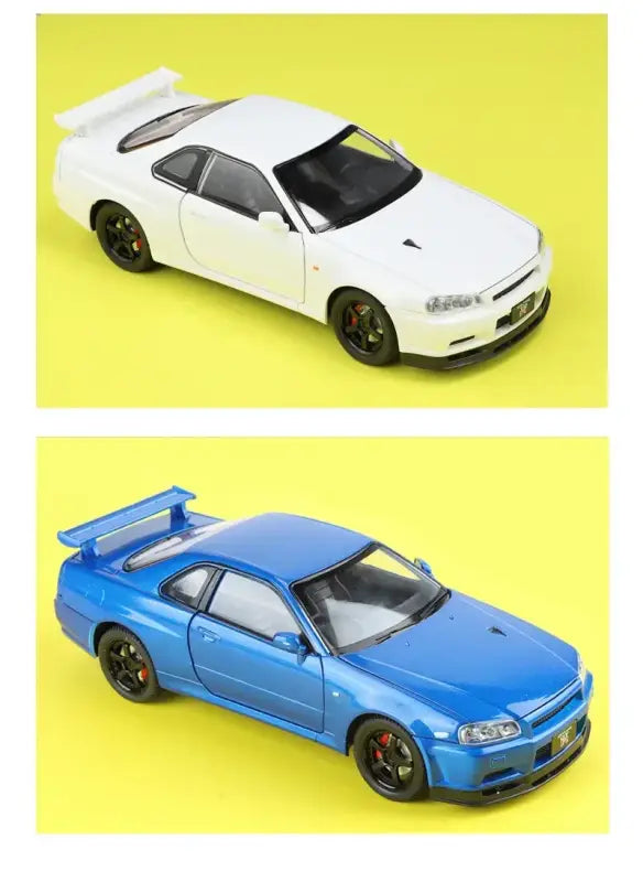 Nissan GTR R34 JDM 1:24 – Metalowy Model Sportowy z Dźwiękiem i Światłem