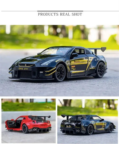 Nissan GTR R34/R35 Skyline Ares 1:24 – Metalowy Model Z Dźwiękiem i Światłem