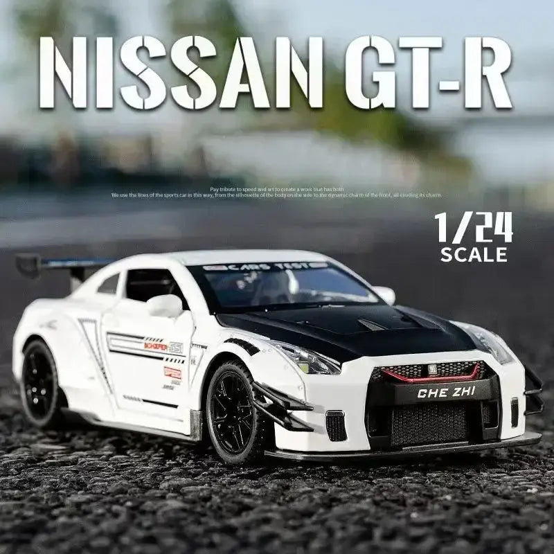 Nissan GTR R34/R35 Skyline Ares 1:24 – Metalowy Model Z Dźwiękiem i Światłem