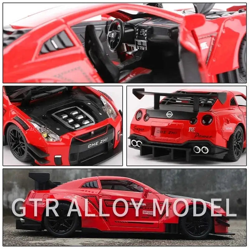 Nissan GTR R34/R35 Skyline Ares 1:24 – Metalowy Model Z Dźwiękiem i Światłem