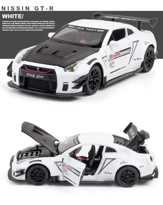 Nissan GTR R34/R35 Skyline Ares 1:24 – Metalowy Model Z Dźwiękiem i Światłem