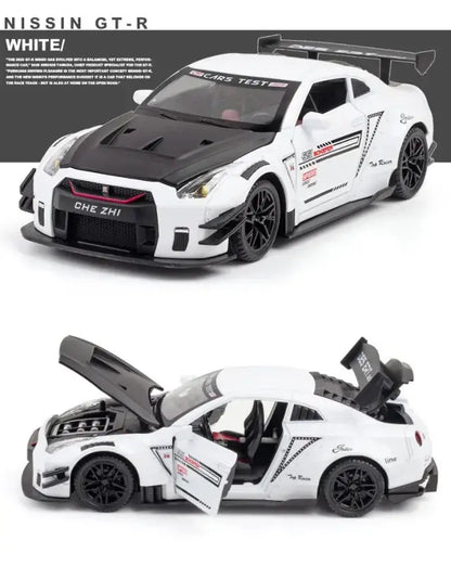 Nissan GTR R34/R35 Skyline Ares 1:24 – Metalowy Model Z Dźwiękiem i Światłem