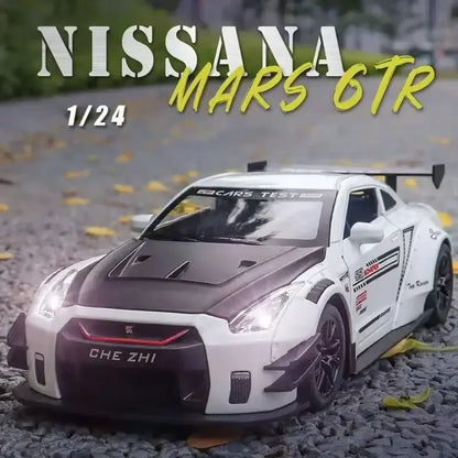 Nissan GTR R34/R35 Skyline Ares 1:24 – Metalowy Model Z Dźwiękiem i Światłem