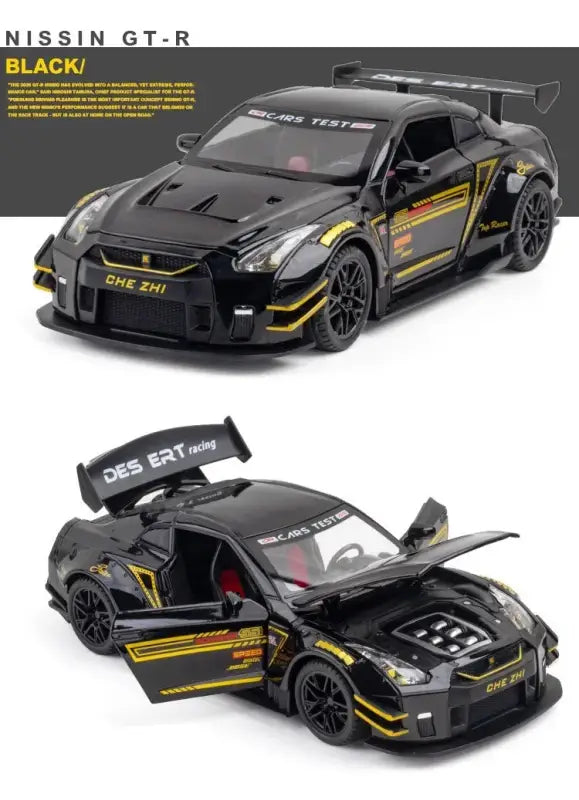Nissan GTR R34/R35 Skyline Ares 1:24 – Metalowy Model Z Dźwiękiem i Światłem