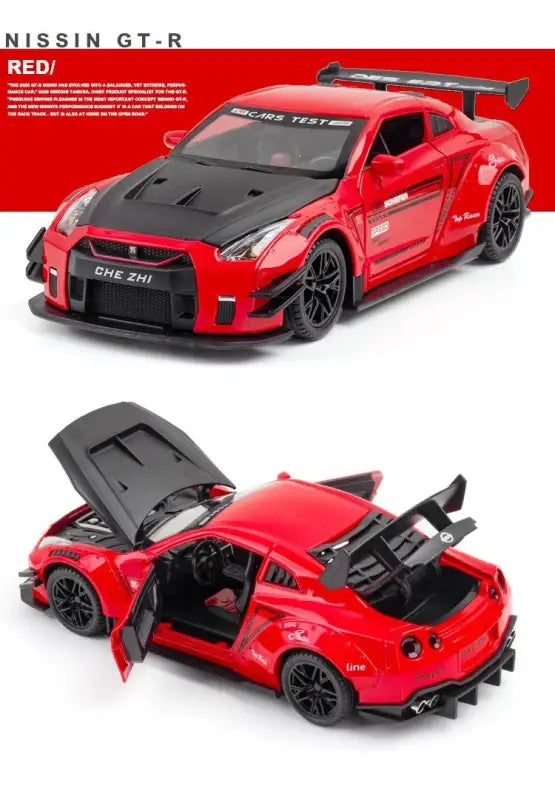 Nissan GTR R34/R35 Skyline Ares 1:24 – Metalowy Model Z Dźwiękiem i Światłem