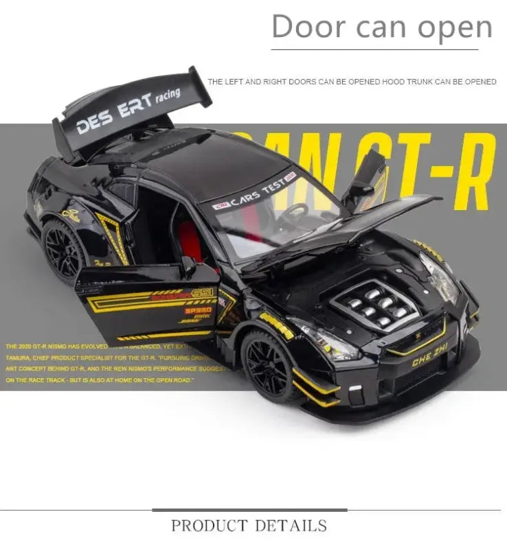 Nissan GTR R34/R35 Skyline Ares 1:24 – Metalowy Model Z Dźwiękiem i Światłem
