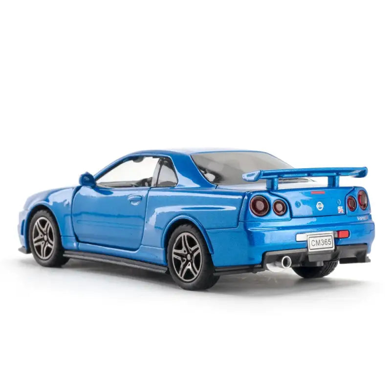 Skyline Ares GTR R34 1:32 – Metalowy Model Samochodu Wyścigowego z Efektami Dźwiękowymi i Świetlnymi