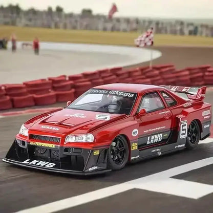 Nissan Skyline GTR-R34 S15 1:24 – Metalowy Model z Dźwiękiem i Światłem
