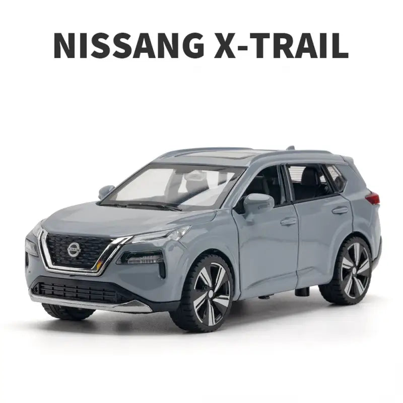 Nissan X-Trail 1:32 – Metalowy Model Samochodu z Dźwiękiem i Światłem - Szary