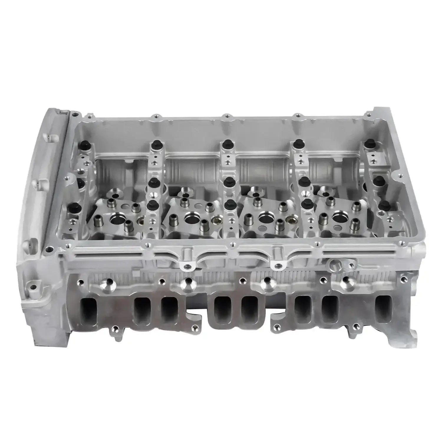 Srebrna aluminiowa głowica cylindrowa ap03 z precyzyjnie frezowanymi portami i siedzeniami zaworów do ford transit peugeot boxer