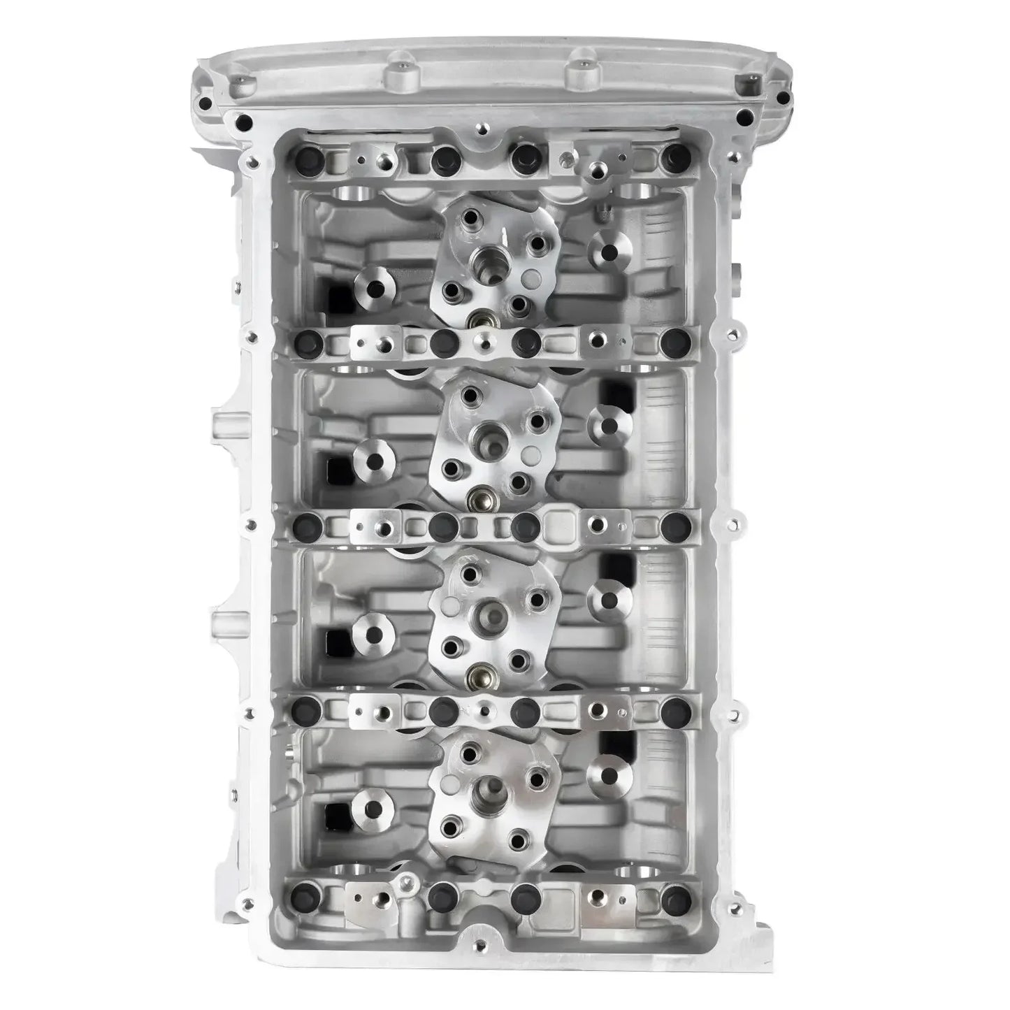 Srebrna aluminiowa głowica cylindrowa do peugeot boxer 2.2 hdi i ford transit 2.2 fwd z czterema cylindrami
