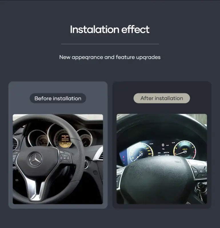 Nowoczesny 12,3-calowy LCD Klaster dla Mercedes-Benz C W204 2011-2014 NTG4.5 - W204 europa