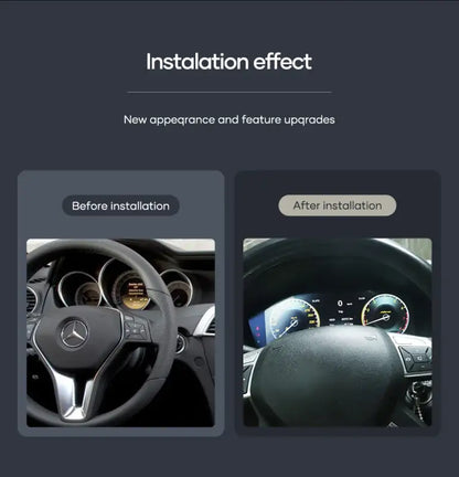 Nowoczesny 12,3-calowy LCD Klaster dla Mercedes-Benz C W204 2011-2014 NTG4.5 - W204 europa