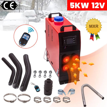 Ogrzewanie postojowe diesel 12 V 1–5 kW z LCD i pilotem