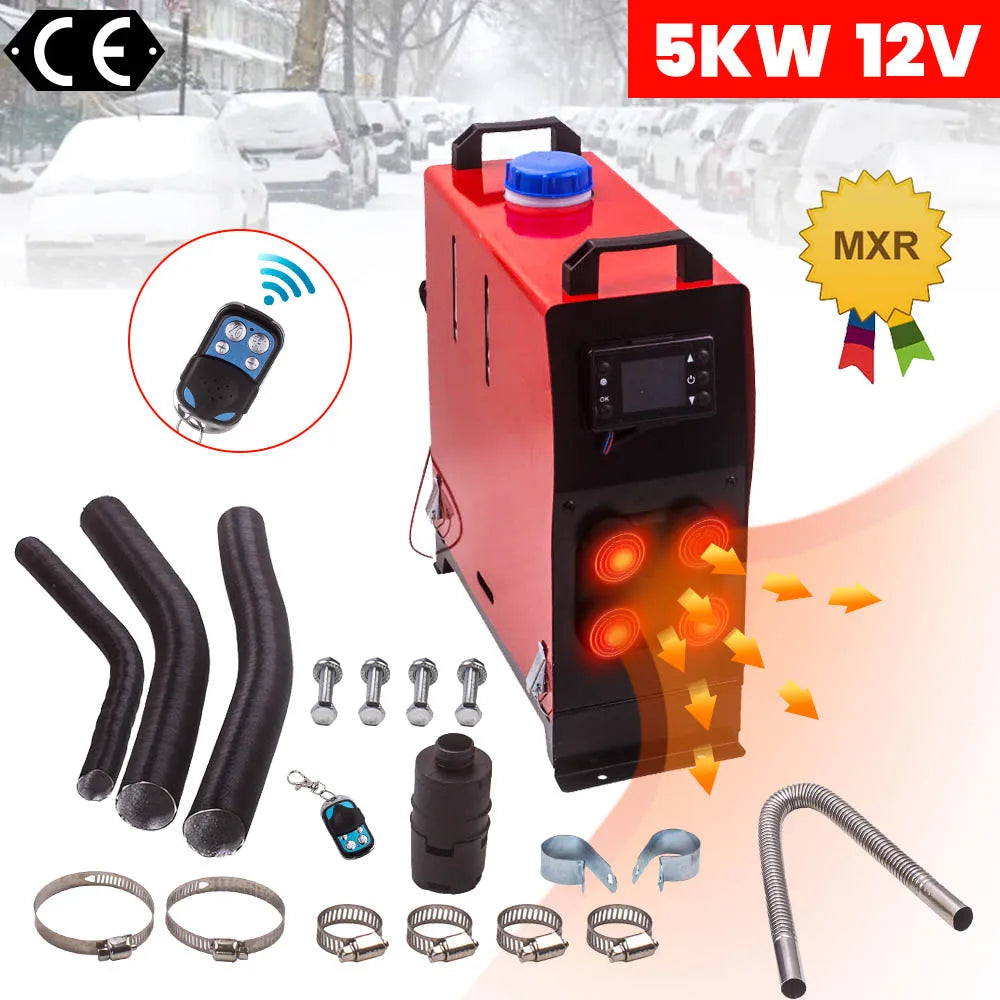 Ogrzewanie postojowe diesel 12 V 1–5 kW z LCD do pojazdów