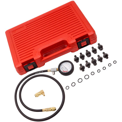 Oil Pressure Test Set Gauge Diagnostic Tester Dectector Tool Kit 0-140PSI