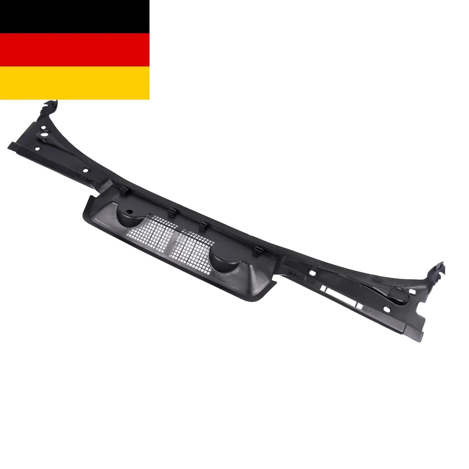 Czarna plastikowa osłona wycieraczek bmw e36 z wbudowaną siatką do 3 serii coupe i cabrio