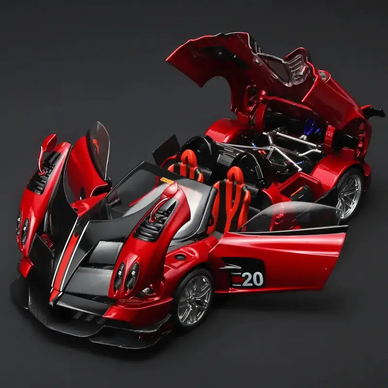 Pagani Huayra BC Blu Francia/Candy Blue 1:18 – Metalowy Model Samochodu z Akcentami Węglowymi | Kolekcjonerska Replika
