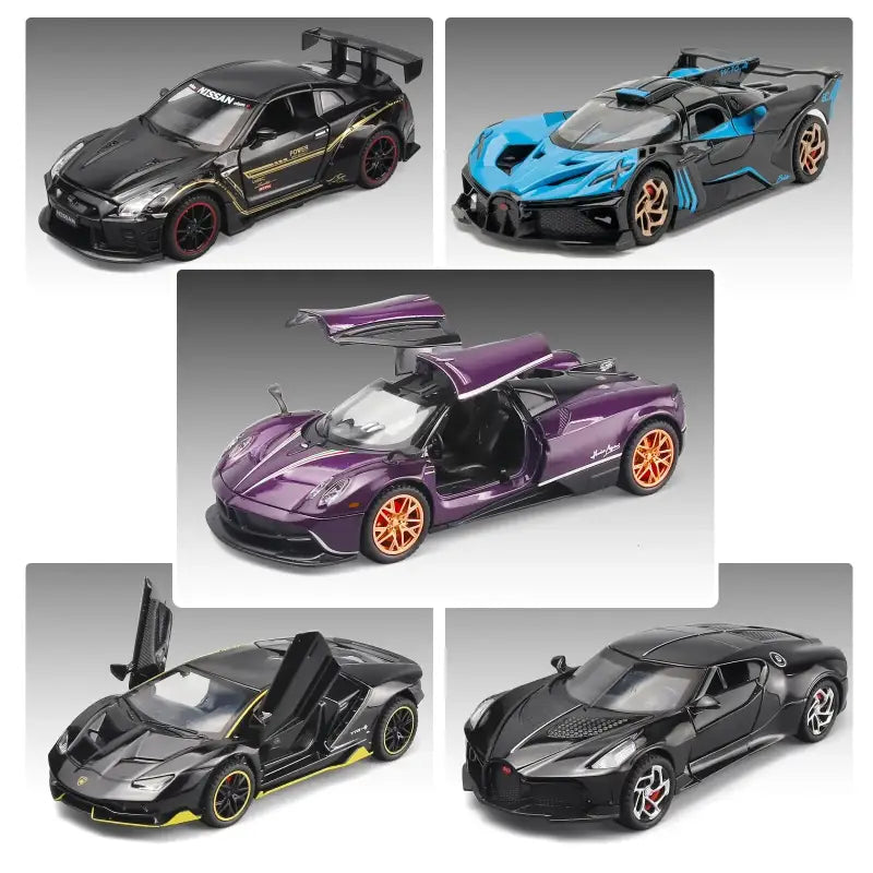 Lamborghini & Pagani Huayra 1:32 Metalowy Model Samochodu z Dźwiękiem i Światłem