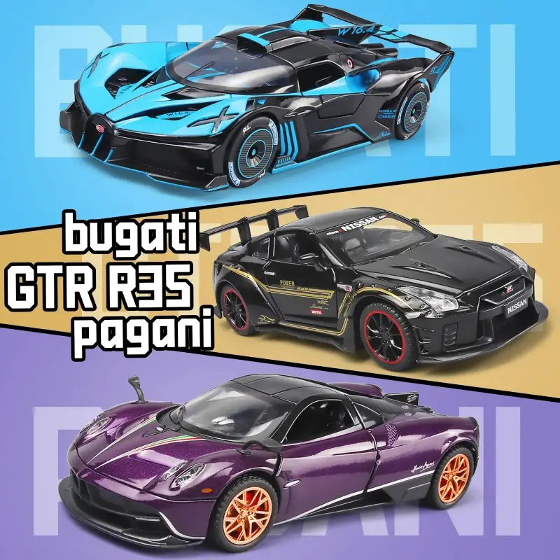 Lamborghini & Pagani Huayra 1:32 Metalowy Model Samochodu z Dźwiękiem i Światłem