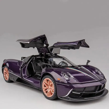 Huayra Dinastia 1:32 – Metalowy Model Samochodu Wyścigowego z Efektami Dźwiękowymi i Świetlnymi Zabawka Kolekcjonerska