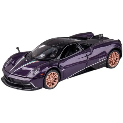 Huayra Dinastia 1:32 – Metalowy Model Samochodu Wyścigowego z Efektami Dźwiękowymi i Świetlnymi Zabawka Kolekcjonerska