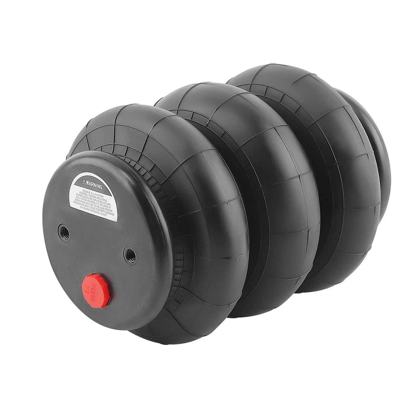 Pari Air Ride -kolmoispaljepussia, vakiokoko 2600 lb 1/2"npt yhden portin raskas käyttö